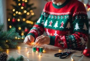 Read more about the article Sådan skaber du den perfekte julesweater med lys til jul