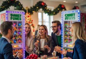 Read more about the article Sjove indslag til julefrokosten med slikmaskiner til julefrokosten